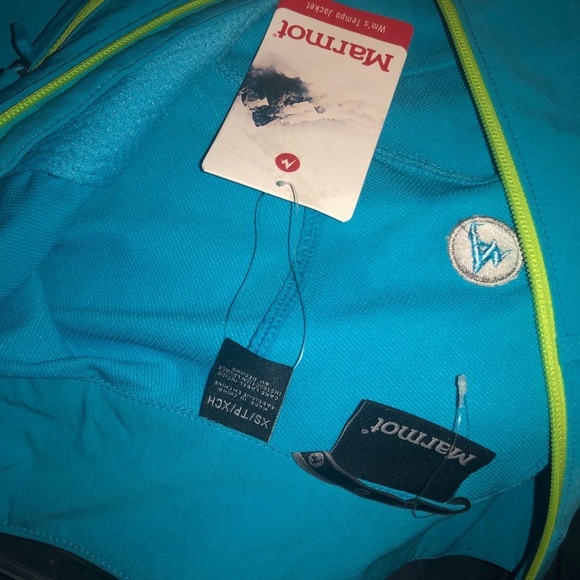 𝅺Marmot Women's Tempo softshell Jacket XS teal - Picture 6 of 7